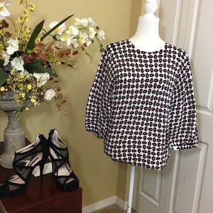 ANN TAYLOR FACTORY‎ LONG SLEEVE TOP, SIZE S (NWT)